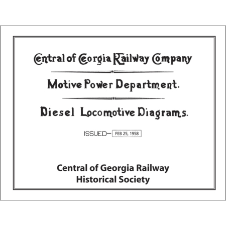 1958 Diesel Locomotive Diagram Book